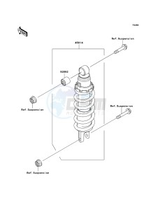 Z750S ZR750-K1H FR GB XX (EU ME A(FRICA) drawing Shock Absorber(s)