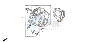 C50SW drawing CYLINDER HEAD