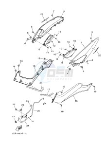 GPD125A GPD125-A NMAX125 (BV31 BV33) drawing SIDE COVER