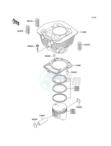 KLF300 4x4 KLF300C6F EU GB drawing Cylinder/Piston(s)