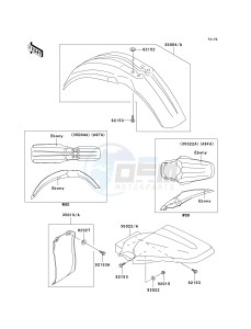 KX 85 A [KX85 MONSTER ENERGY] (A6F - A9FA) A9FA drawing FENDERS