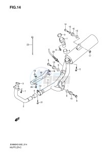 SV650 (E2) drawing MUFFLER