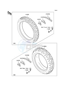 VN1600 CLASSIC TOURER VN1600-D1H GB XX (EU ME A(FRICA) drawing Tires