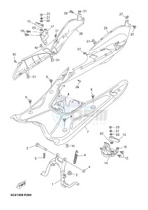 YN50 NEO'S (2APB) drawing STAND & FOOTREST