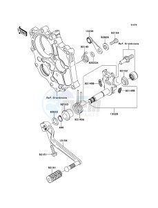 ER-6f ABS EX650DBF GB XX (EU ME A(FRICA) drawing Gear Change Mechanism