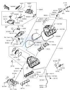 NINJA ZX-10R ZX1000SJFA XX (EU ME A(FRICA) drawing Air Cleaner