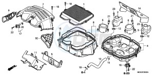 VFR1200FB drawing AIR CLEANER