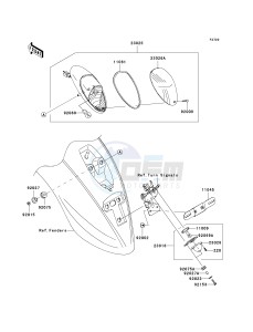 VN 900 B [VULCAN 900 CLASSIC] (6F-9F) B6F drawing TAILLIGHT-- S- ---  - JKAVN2B1 7A016369- -