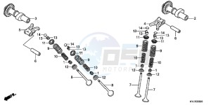 CBR250RAD CBR250R ABS 2E - (2E) drawing CAMSHAFT/VALVE