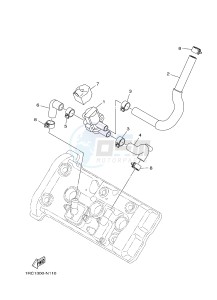 MT09 900 BELGIUM drawing AIR INTAKE