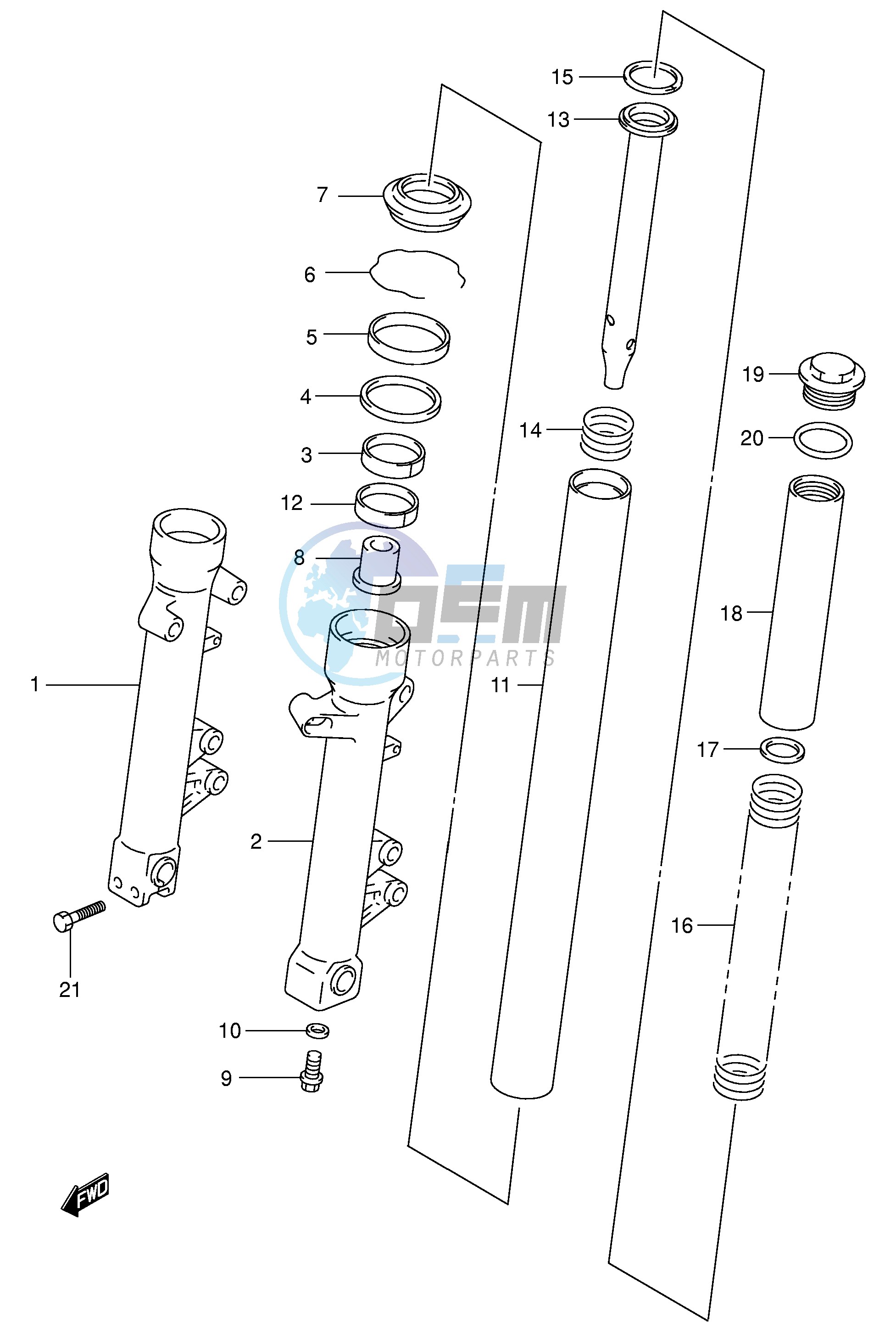 FRONT FORK DAMPER (MODEL X Y)