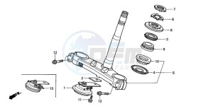 CBR900RR FIRE BLADE drawing STEERING STEM