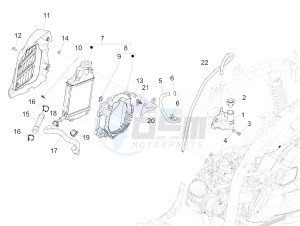 MEDLEY 150 4T IE ABS E3 2020 (APAC) drawing Cooling system