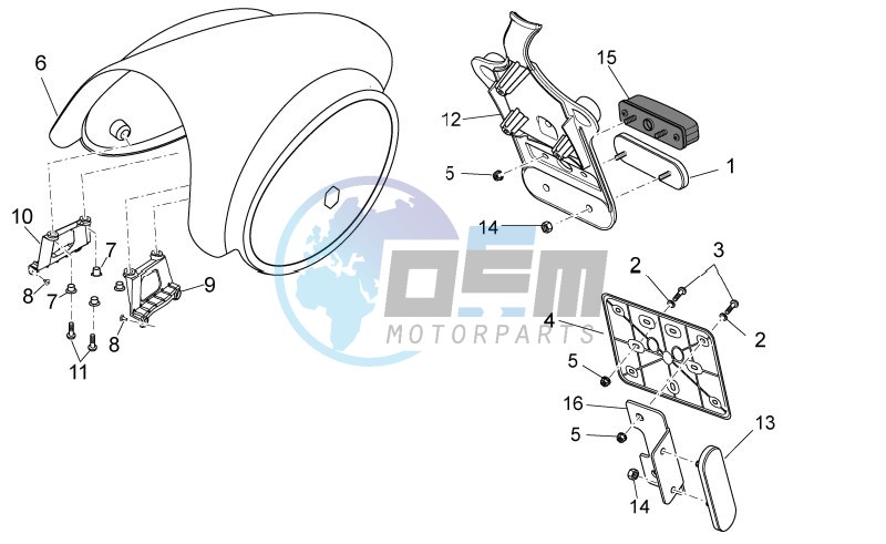 Rear body II- Plate holder