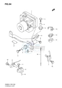 AN650Z ABS BURGMAN EXECUTIVE EU drawing HYDRAULIC UNIT