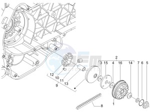 Liberty 200 4t e3 drawing Driving pulley