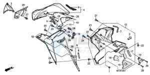 CBR600RRA F / CMF drawing LOWER COWL (R.) (CBR600RR9,A/RA9,A)