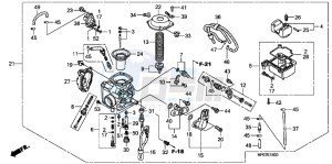 TRX500FPMB drawing CARBURETOR