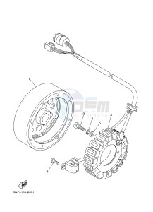 YFM350 YFM35RD RAPTOR 350 (1BSA 1BS9) drawing GENERATOR