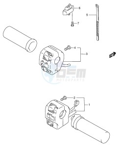 VS600GL (E2) INTRUDER drawing HANDLE SWITCH