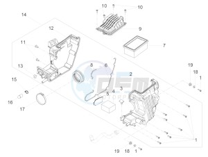 V7 III Racer 750 e4 (NAFTA) drawing Air box