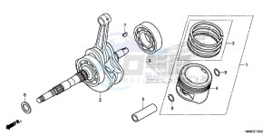 TRX250TEE FOURTRAX RECON ES Europe Direct - (ED) drawing CRANKSHAFT/PISTON