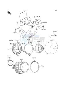 KX85_/_KX85_II KX85ABF EU drawing Air Cleaner