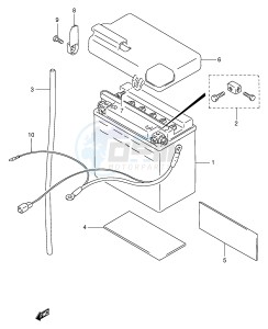 VS600GL (E2) INTRUDER drawing BATTERY