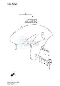 GSX-R1000 EU drawing FRONT FENDER (YKV)