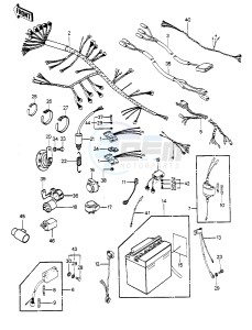 KZ 1000 P [POLICE 1000] (P1-P5) [POLICE 1000] drawing CHASSIS ELECTRICAL EQUIPMENT