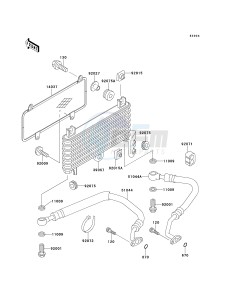 ZX 600 E [NINJA ZX-6] (E7-E9) [NINJA ZX-6] drawing OIL COOLER