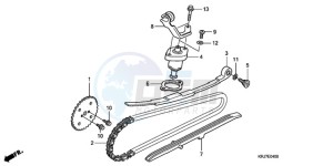 FES1509 Europe Direct - (ED) drawing CAM CHAIN/TENSIONER