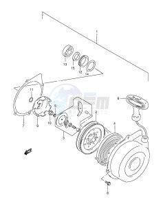 LT-A500F (E24) drawing RECOIL STARTER