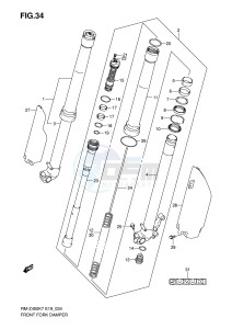 RM-Z450 (E19) drawing FRONT DAMPER