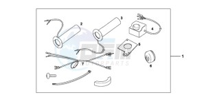 VT750C9 Ireland - (EK / MME) drawing GRIP HEATER CUSTOM'S