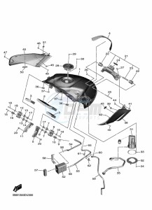 NIKEN MXT850 (BD5B) drawing FUEL TANK