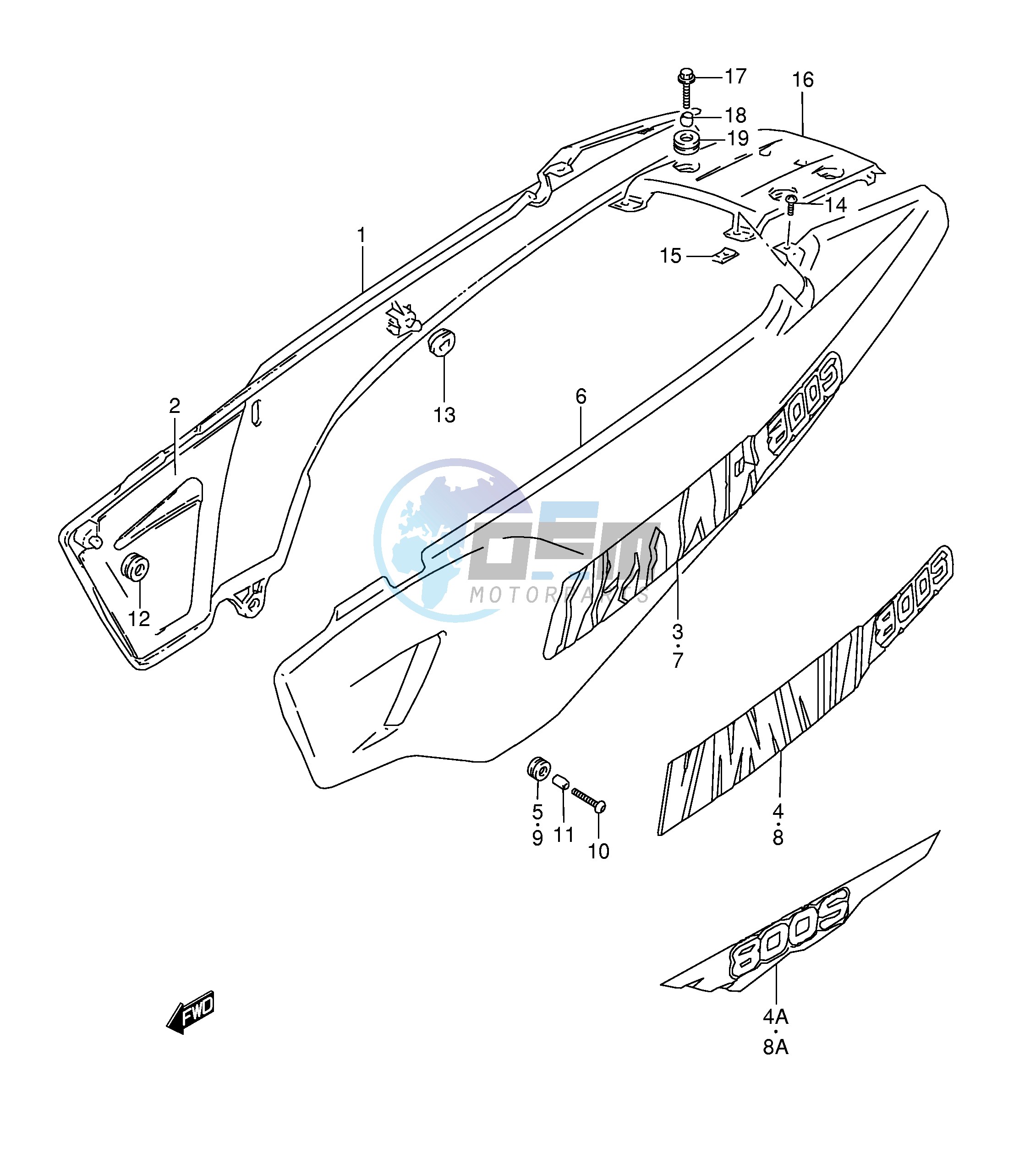 FRAME COVER (MODEL R S T)