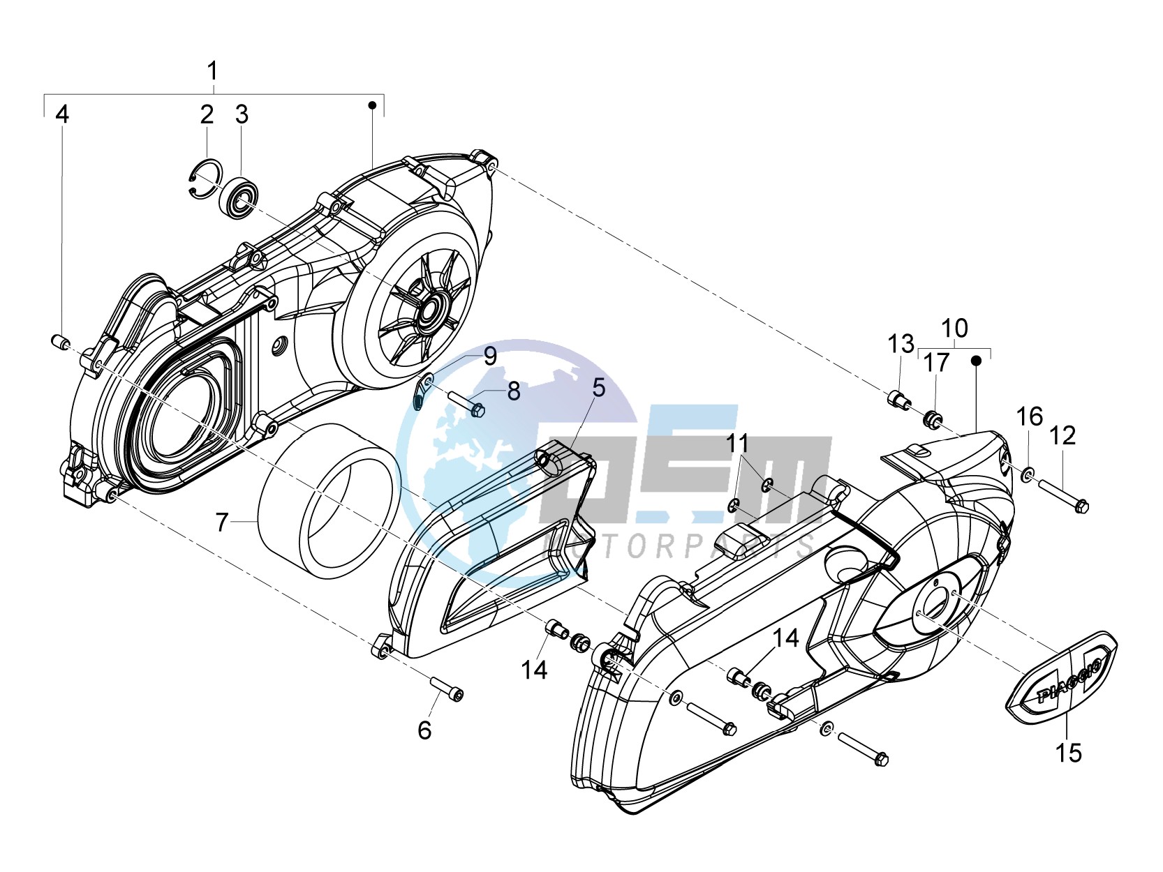 Crankcase cover - Crankcase cooling