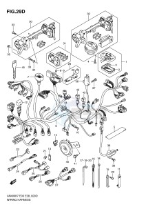 AN400 (E3-E28) Burgman drawing WIRING HARNESS (AN400AL0 ZAL0)