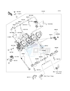 ZX 600 R [NINJA ZX-6R MONSTER ENERGY] (R9FA) R9F drawing THROTTLE