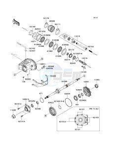 KVF 650 E [BRUTE FORCE 650 4X4 HARDWOODS GREEN HD] (E6F-E9F) E8F drawing DRIVE SHAFT-REAR