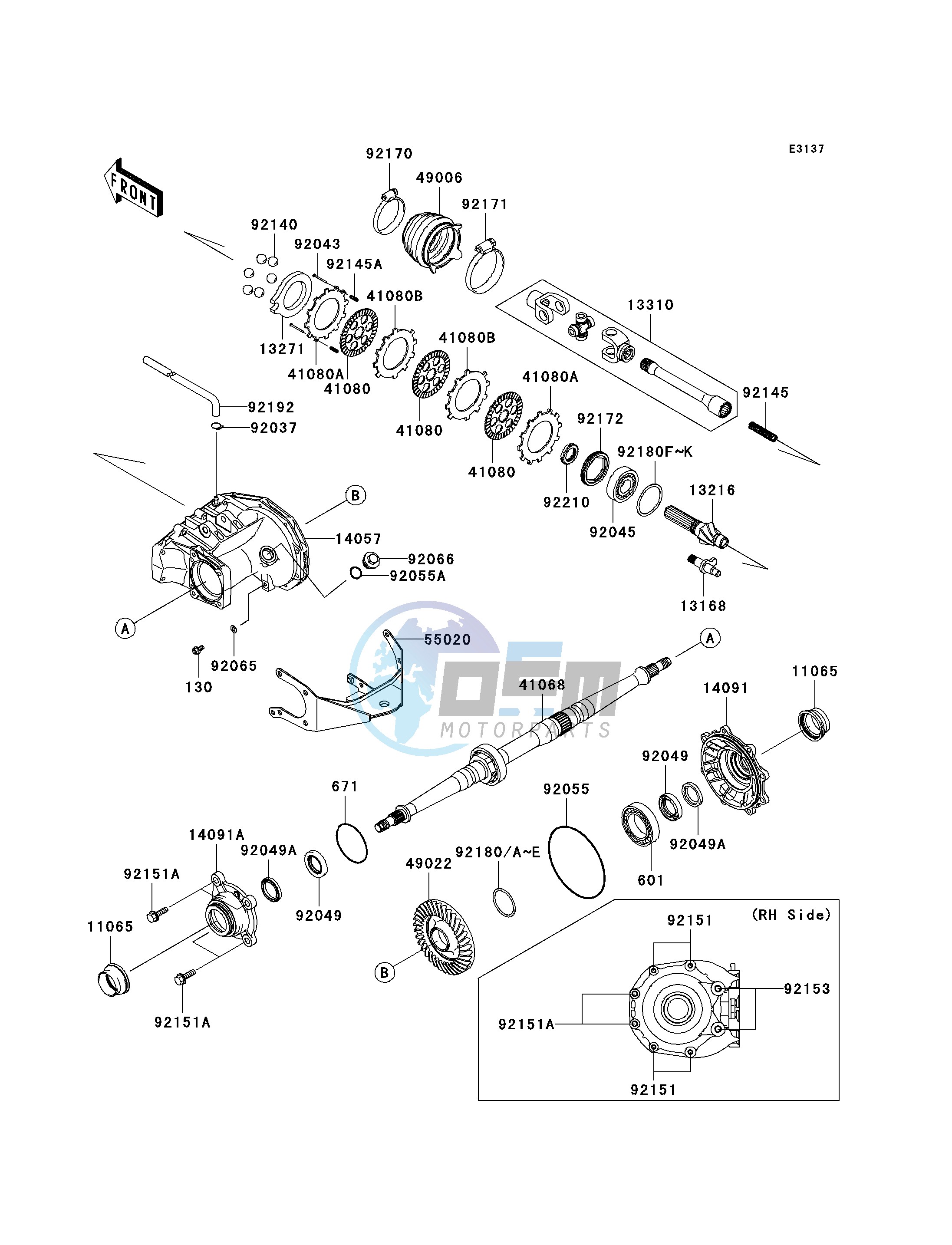 DRIVE SHAFT-REAR