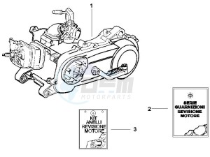 NRG 50 power DD drawing Engine assembly