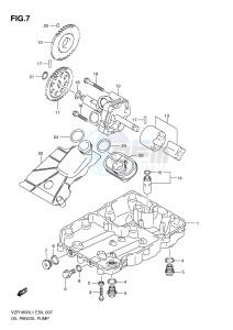 VZR1800 (E50) INTRUDER drawing OIL PAN - OIL PUMP