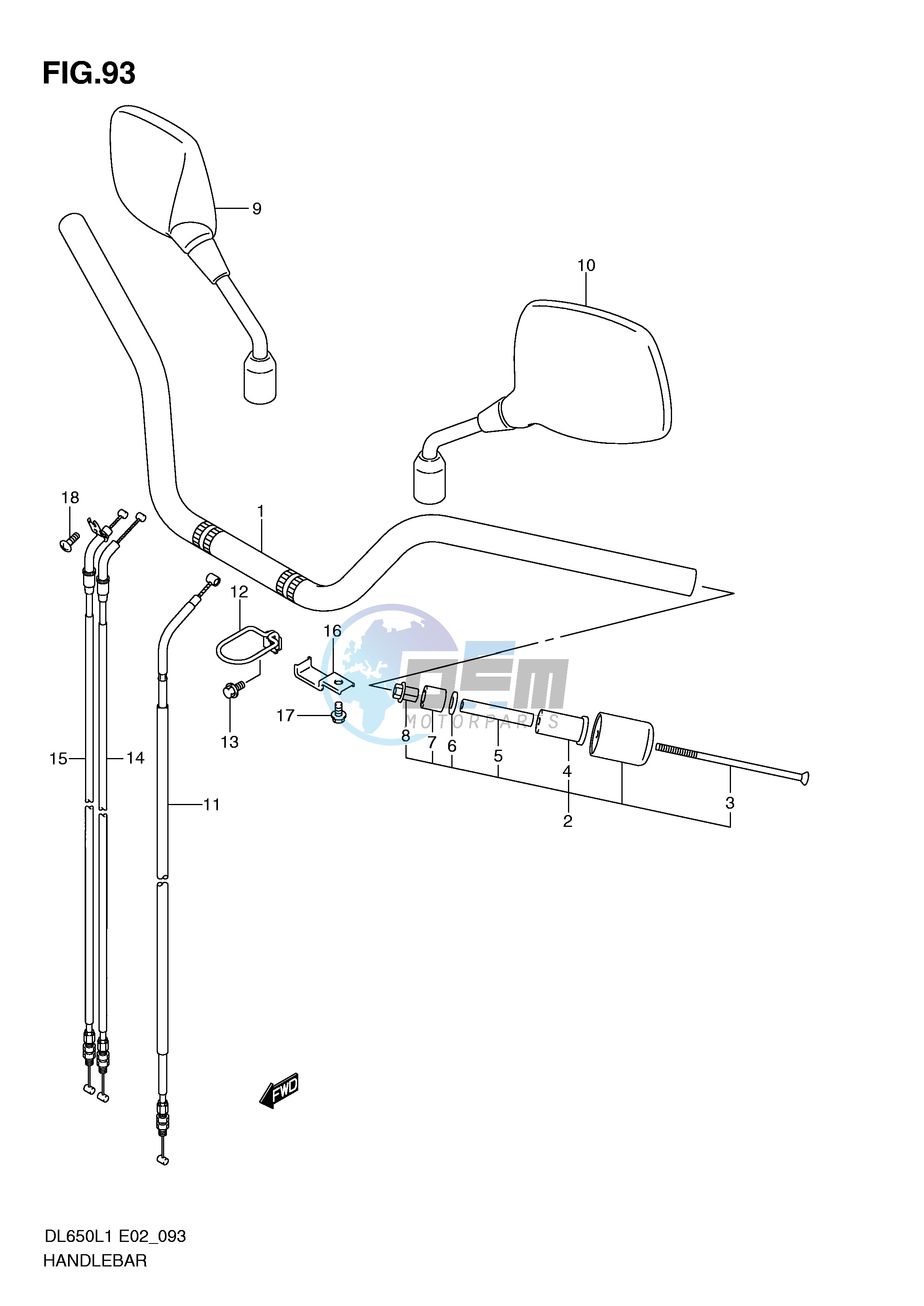 HANDLEBAR (DL650L1 E2)