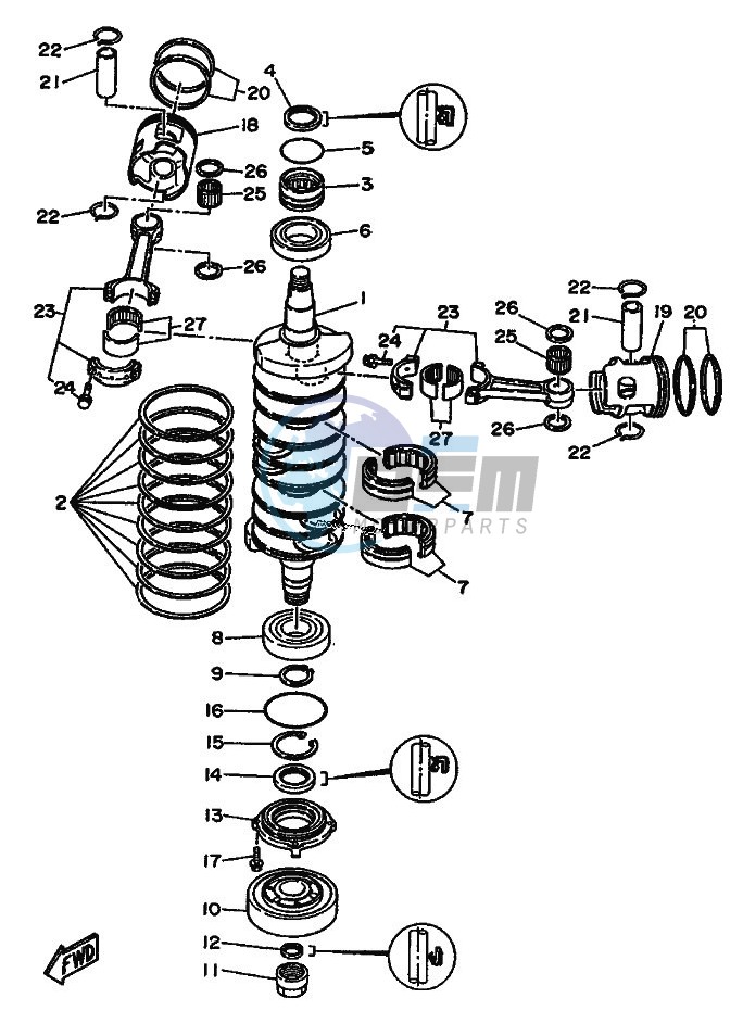 CRANKSHAFT--PISTON