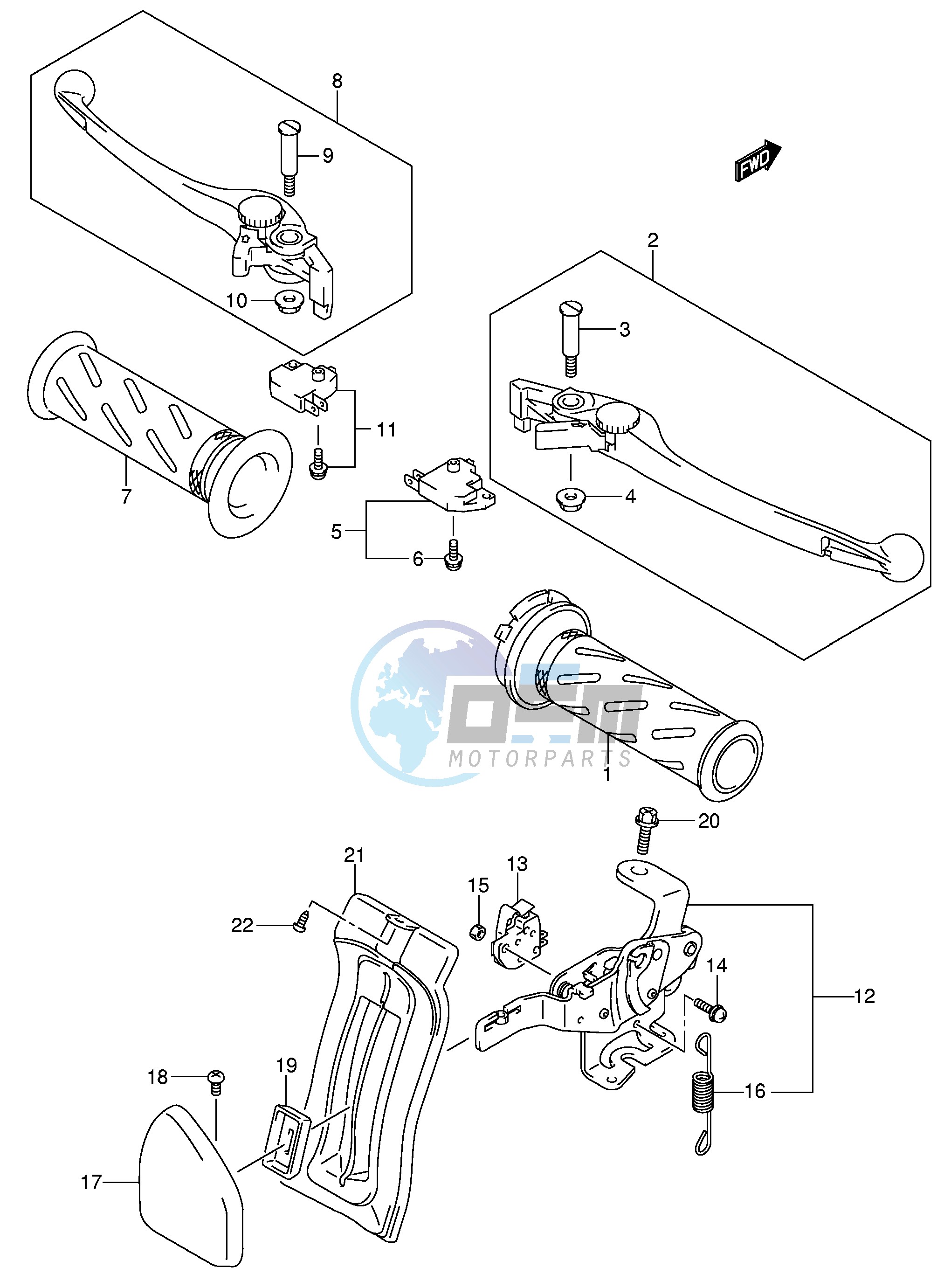 HANDLE LEVER (MODEL K5)