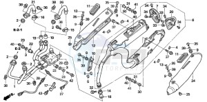 VFR800A drawing EXHAUST MUFFLER