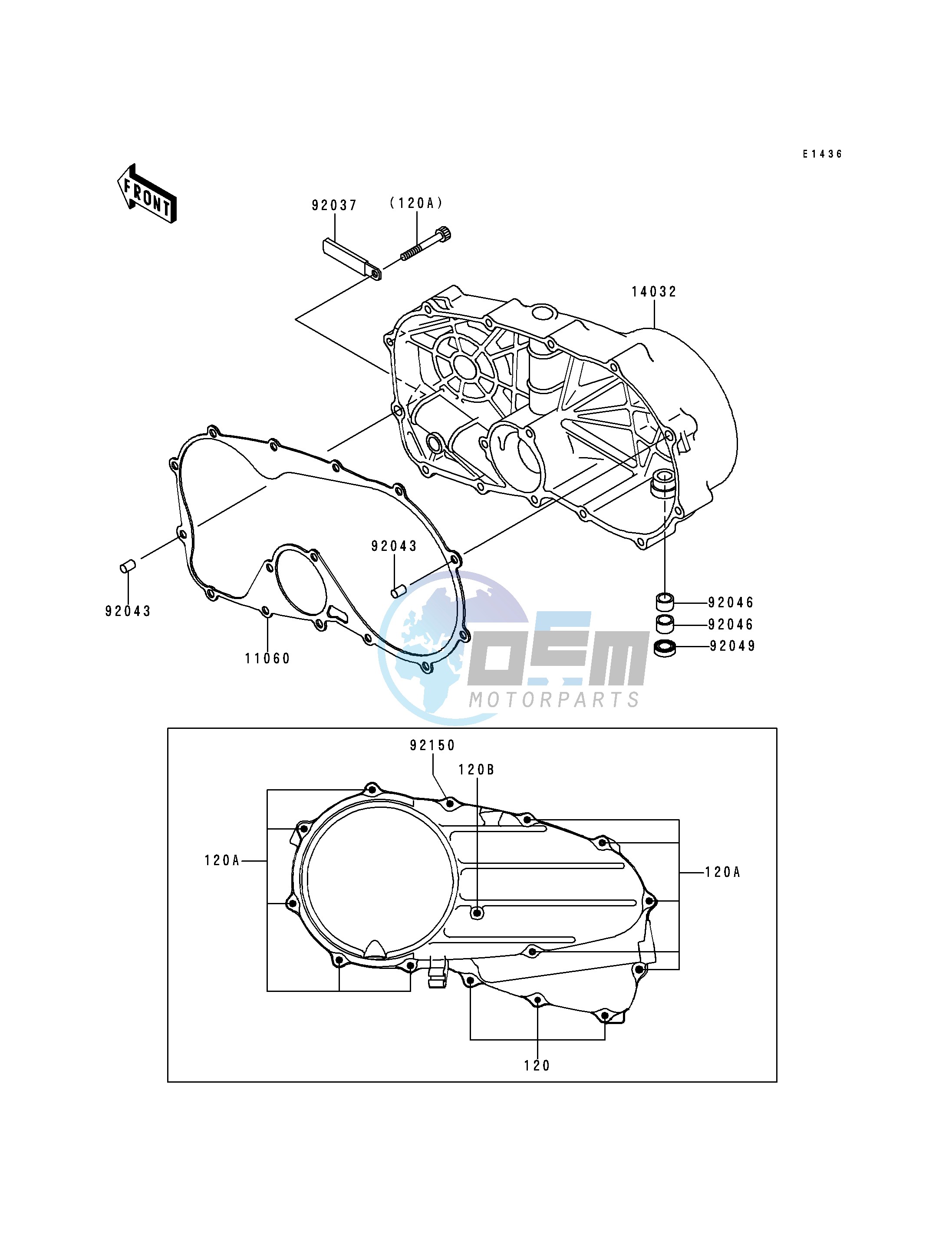 RIGHT ENGINE COVER-- S- -