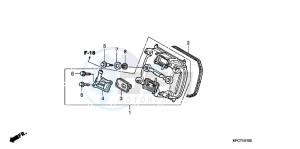 XL125VB drawing FRONT CYLINDER HEAD COVER